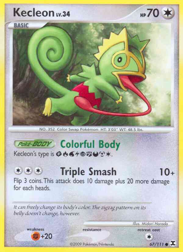 Kecleon - 67/111 - Common [pl2-67] [Non-Holo]
