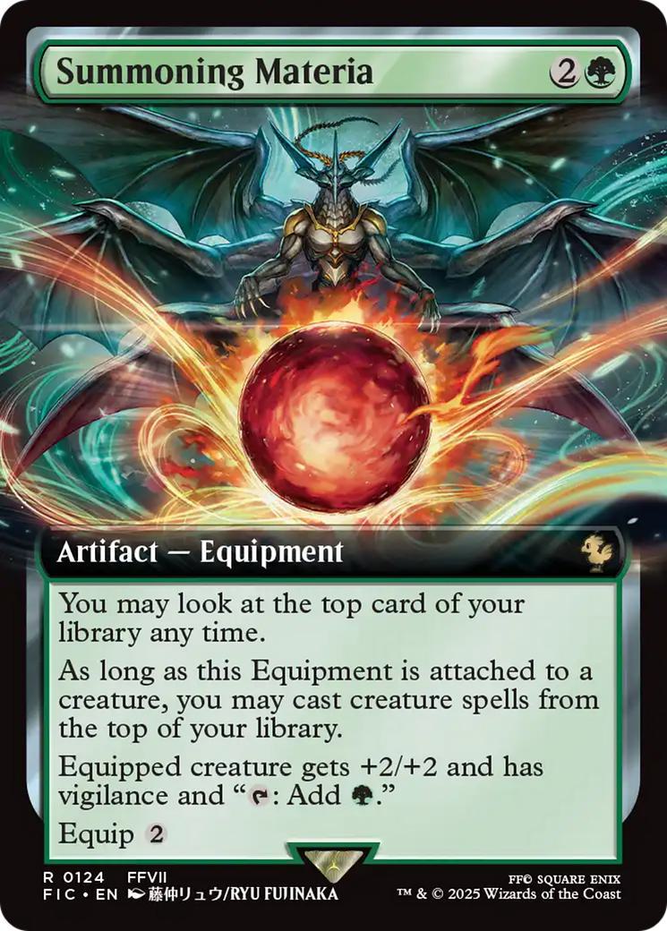 Summoning Materia [124] [Extended Art] [FINAL FANTASY: Commander] [Non-Foil]