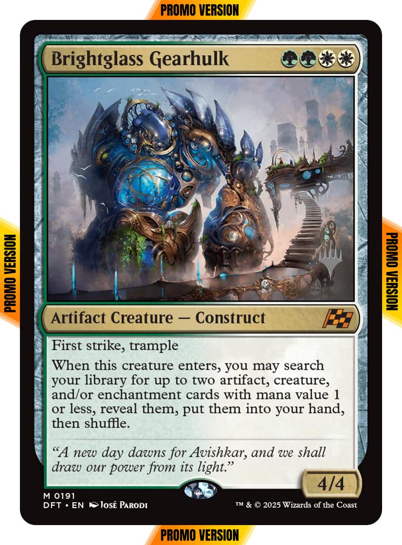 Brightglass Gearhulk [191p] [Promo Pack] [Aetherdrift: Promos] [Non-Foil]