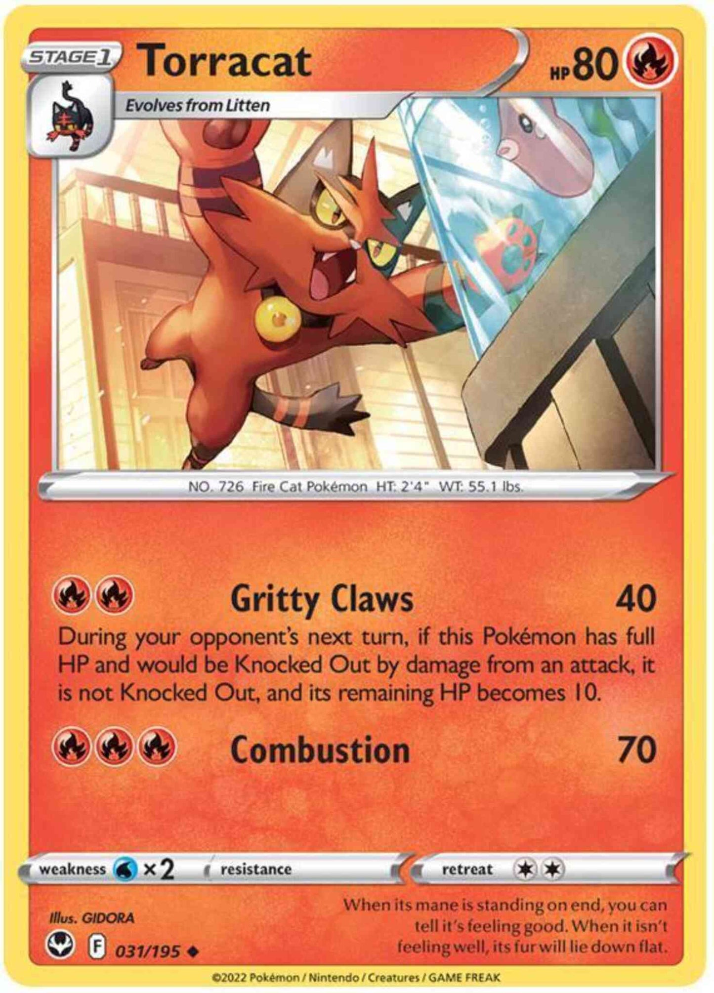Torracat - 031/195 - Uncommon [swsh12-031] [Non-Holo]