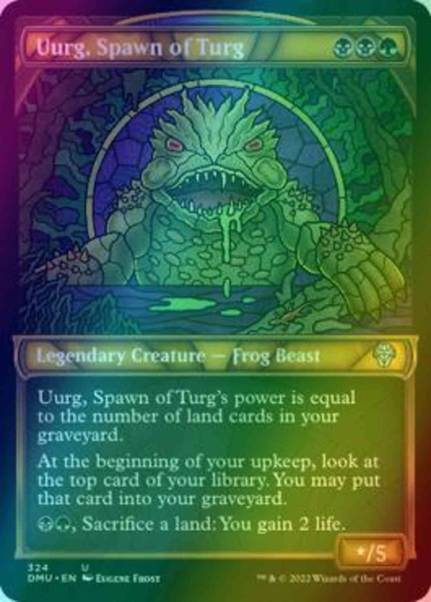 Uurg, Spawn of Turg [324] [Stained Glass Showcase] [Dominaria United] [Foil]