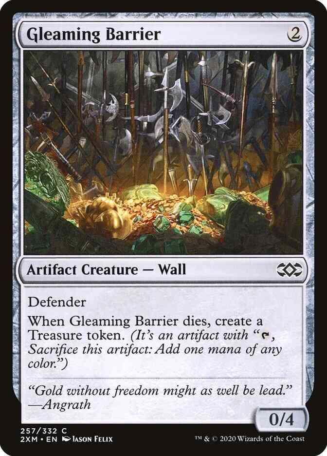 Gleaming Barrier [257] [Double Masters] [Non-Foil]