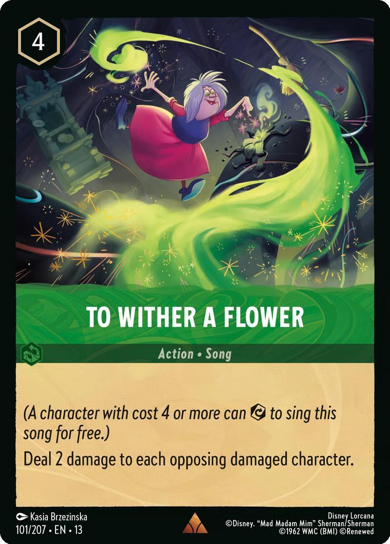 To Wither a Flower - 101/204 [Attack of the Vine!] [Non-Foil]