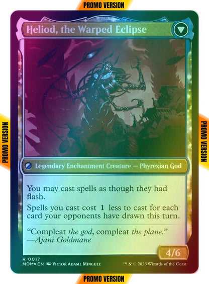 Heliod, the Radiant Dawn // Heliod, the Warped Eclipse [17s] [Prerelease] [March of the Machine: Promos] [Foil]