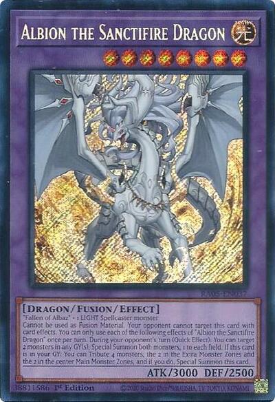 Albion the Sanctifire Dragon - RA05-EN037 - Secret Rare - 1st Edition