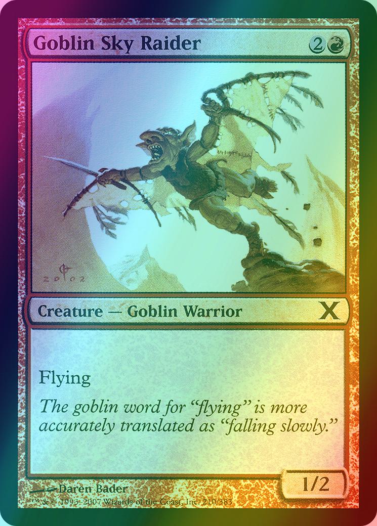 Goblin Sky Raider [210] [Tenth Edition] [Foil]