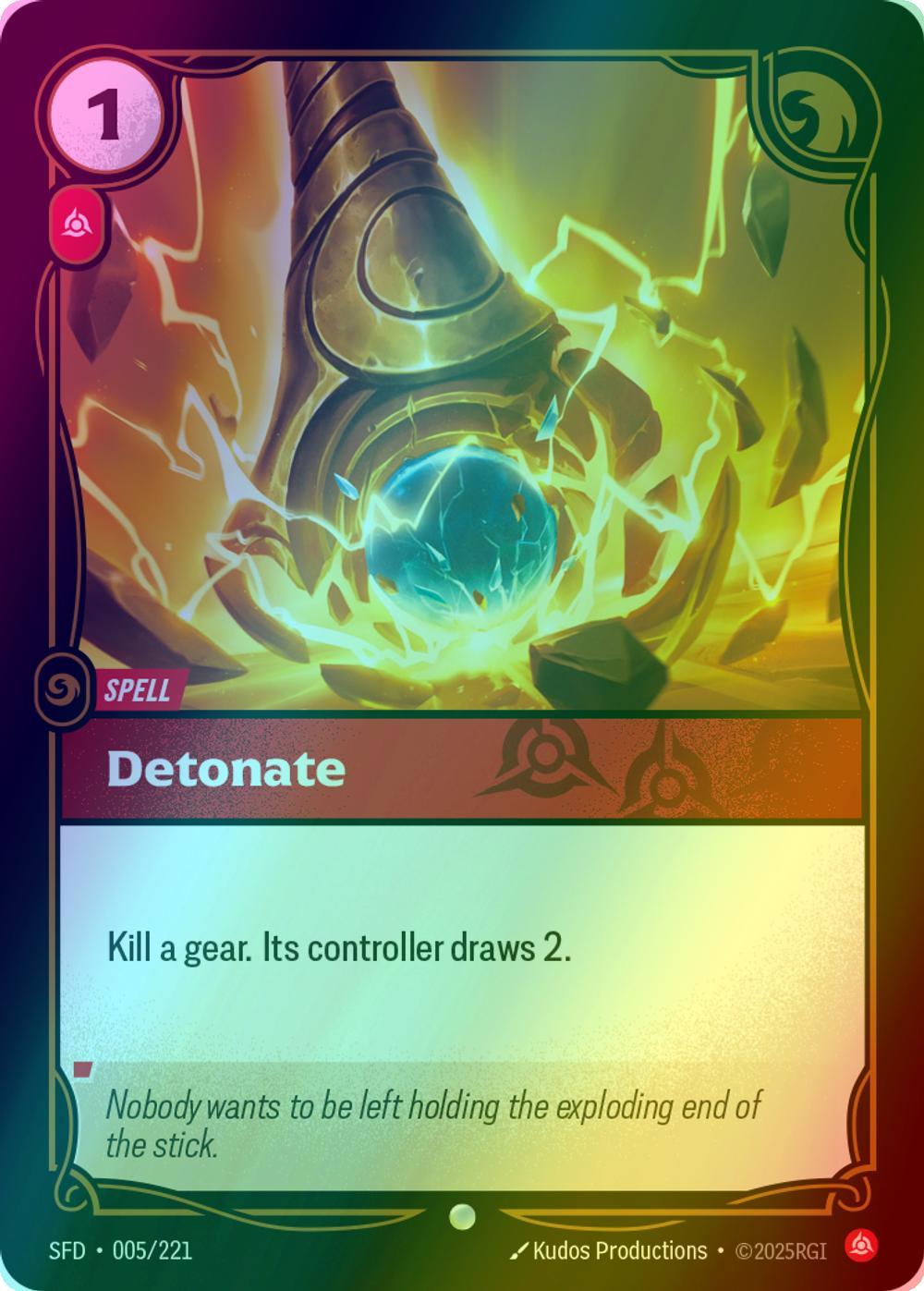 Detonate - 005/221 [Spiritforged] [Foil]
