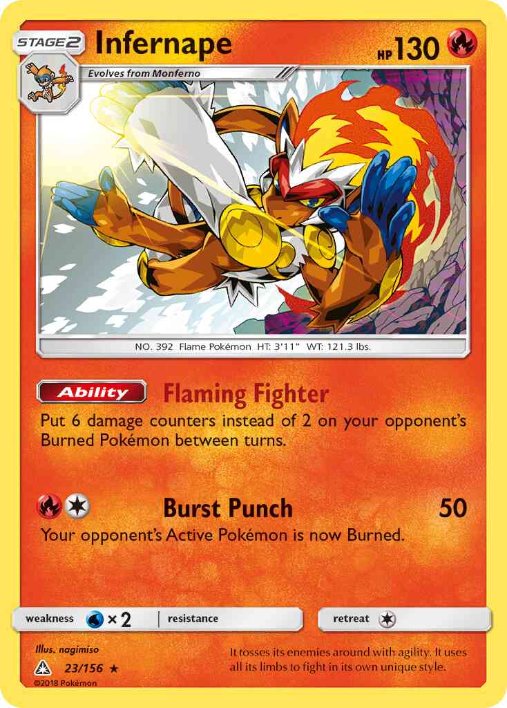 Infernape - 23/156 - Rare Holo [sm5-23] [Holo]