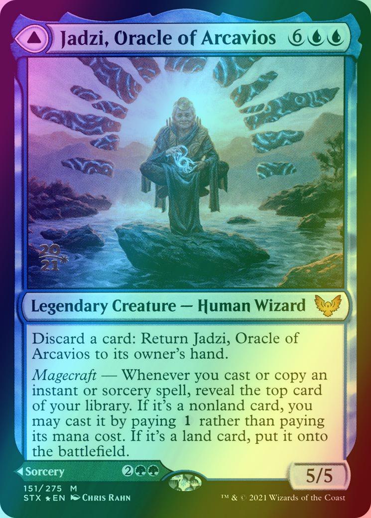 Jadzi, Oracle of Arcavios // Journey to the Oracle [Prerelease] [151s] [Strixhaven: School of Mages Promos] [Foil]