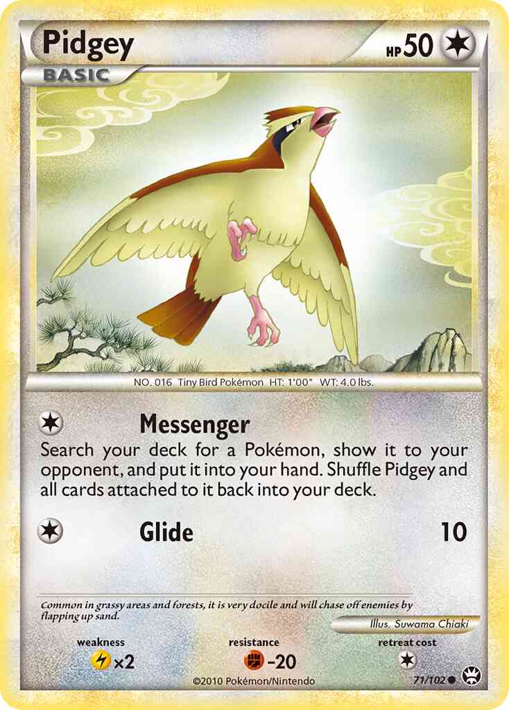 Pidgey - 71/102 - Common [hgss4-71] [Non-Holo]