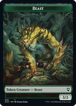 Beast Token (38) // Satyr Token (46) [Commander Legends: Battle for Baldur's Gate: Tokens] [Non-Foil]