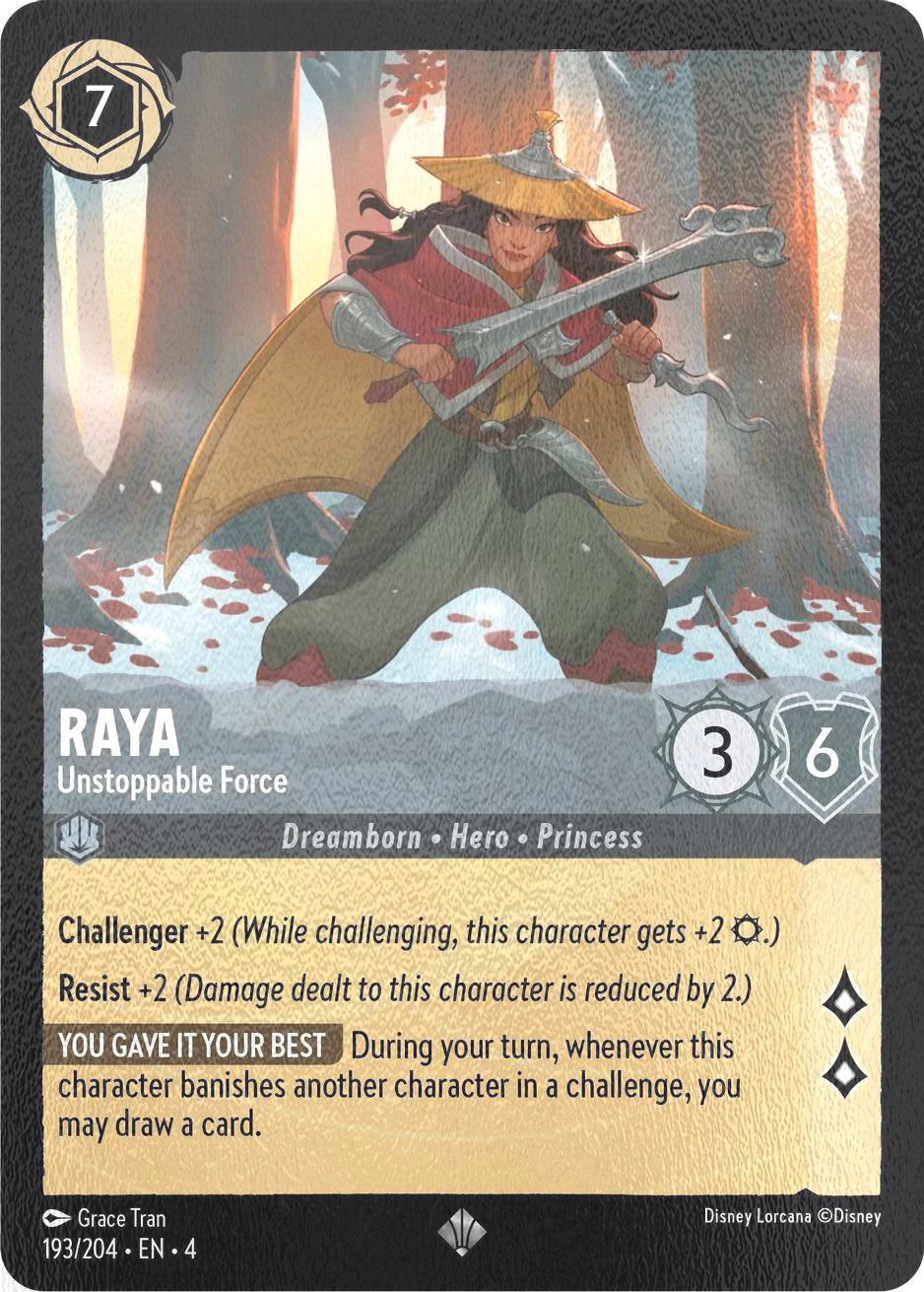Raya - Unstoppable Force - 193/204 [Ursula's Return] [Cold Foil]