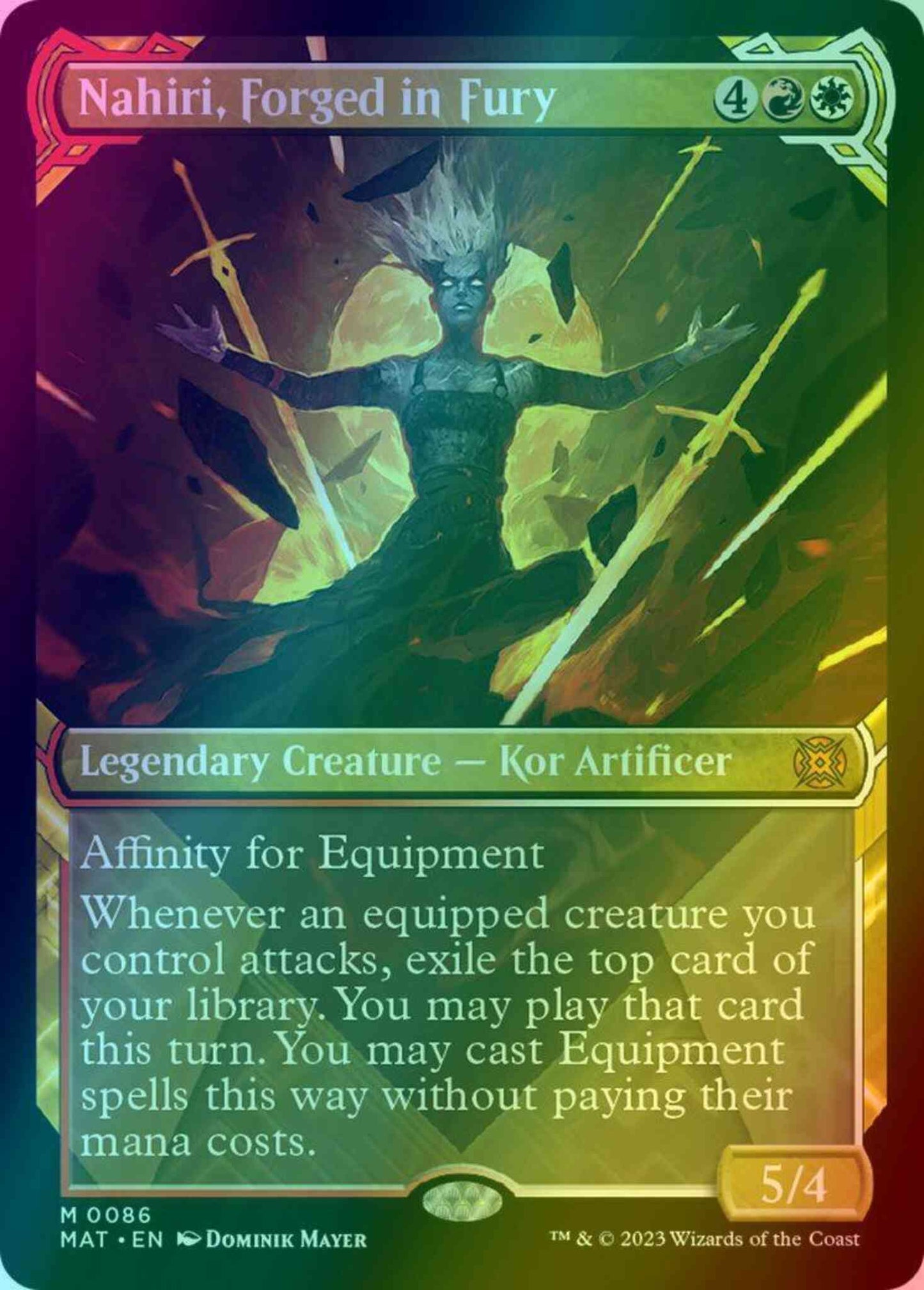 Nahiri, Forged in Fury [86] [Planar Showcase] [March of the Machine: The Aftermath] [Foil]