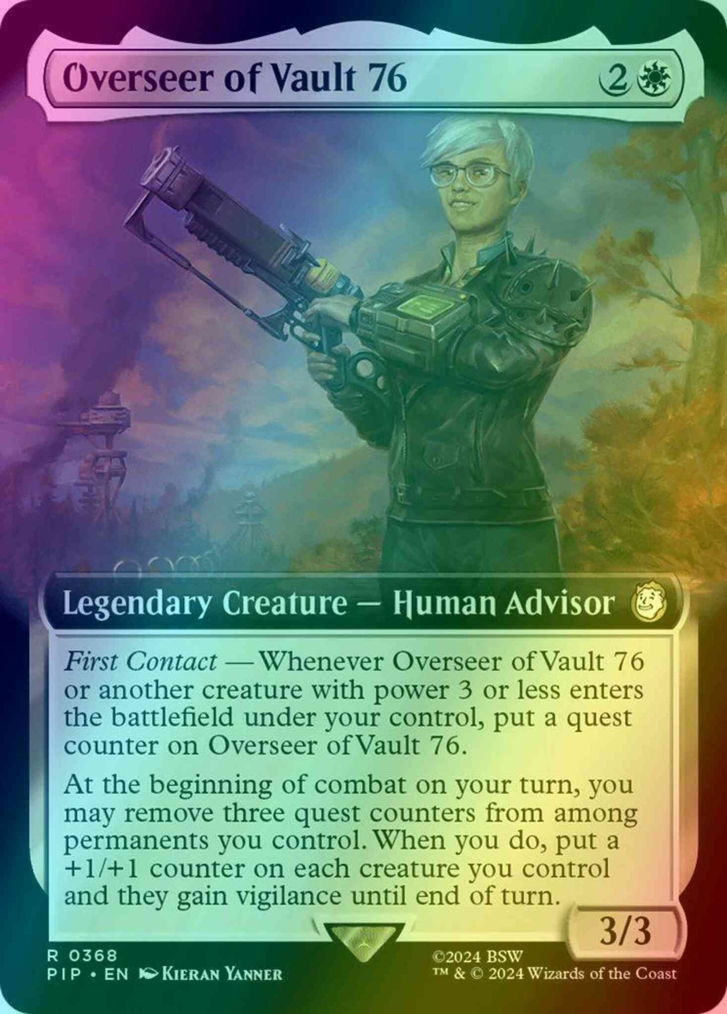 Overseer of Vault 76 [368] [Extended Art] [Fallout] [Foil]