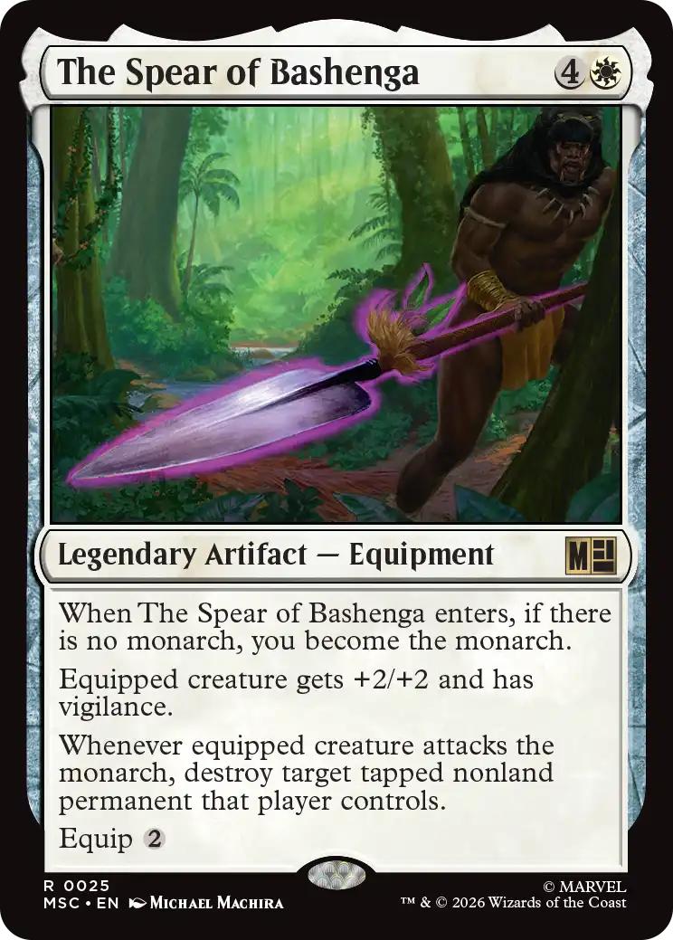 The Spear of Bashenga [25] [Marvel Super Heroes: Commander] [Non-Foil]