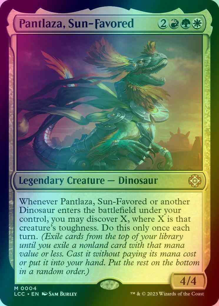 Pantlaza, Sun-Favored [4] [The Lost Caverns of Ixalan: Commander] [Foil]