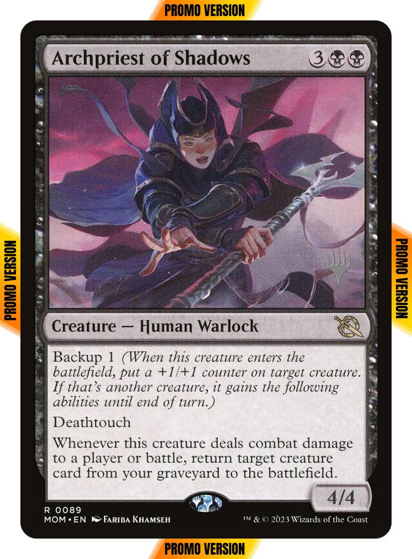 Archpriest of Shadows [89p] [Promo Pack] [March of the Machine: Promos] [Non-Foil]