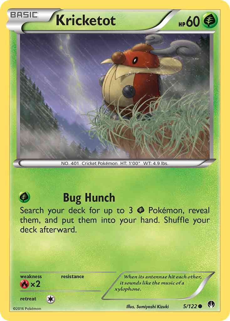 Kricketot - 5/122 - Common [xy9-5] [Reverse Holo]