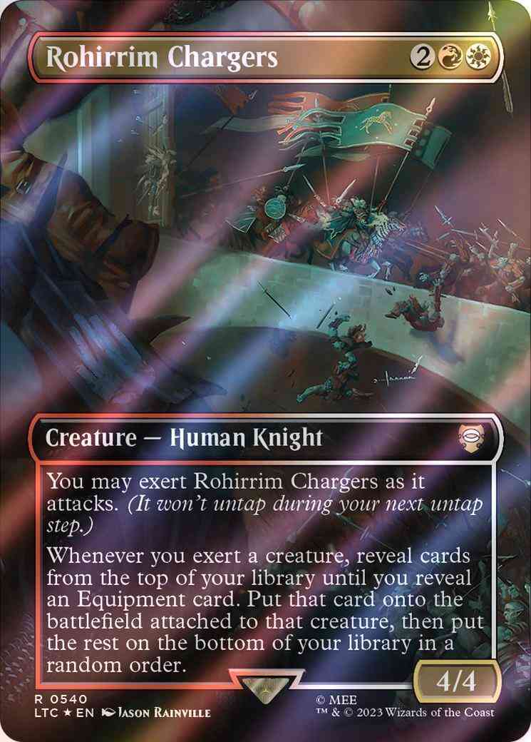 Rohirrim Chargers [540] [Borderless] [The Lord of the Rings: Tales of Middle-earth: Commander] [Surge Foil]