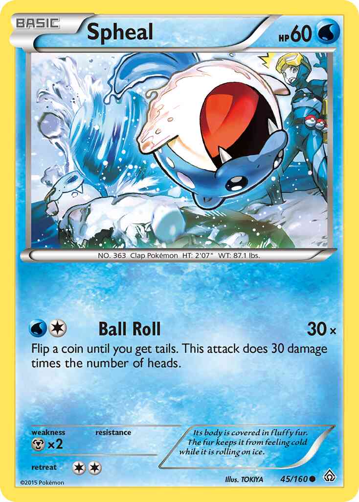 Spheal - 45/160 - Common [xy5-45] [Reverse Holo]
