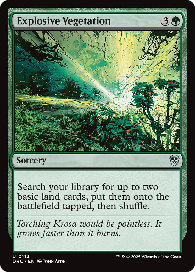 Explosive Vegetation [112] [Aetherdrift: Commander] [Non-Foil]