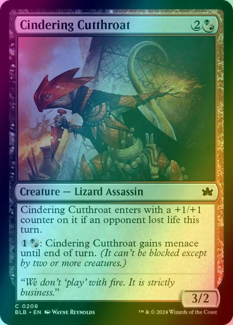 Cindering Cutthroat [208] [Bloomburrow] [Foil]