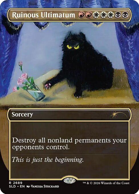 Ruinous Ultimatum [2689] [Borderless] [Purr Majesty] [Secret Lair Drop] [Non-Foil]