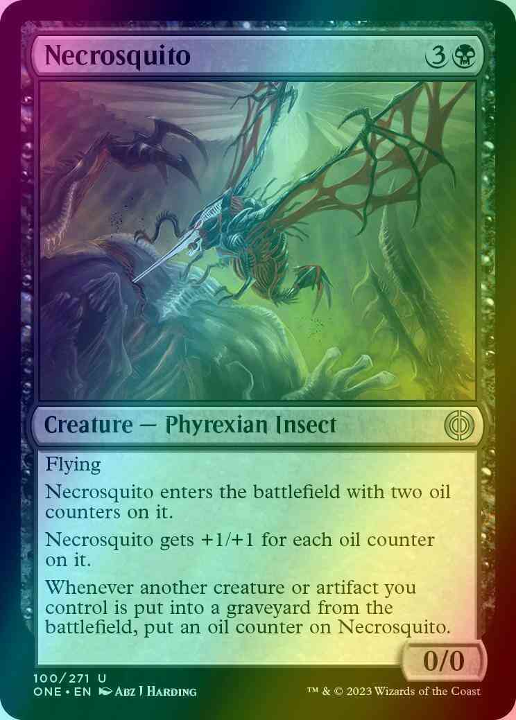 Necrosquito [100] [Phyrexia: All Will Be One] [Foil]