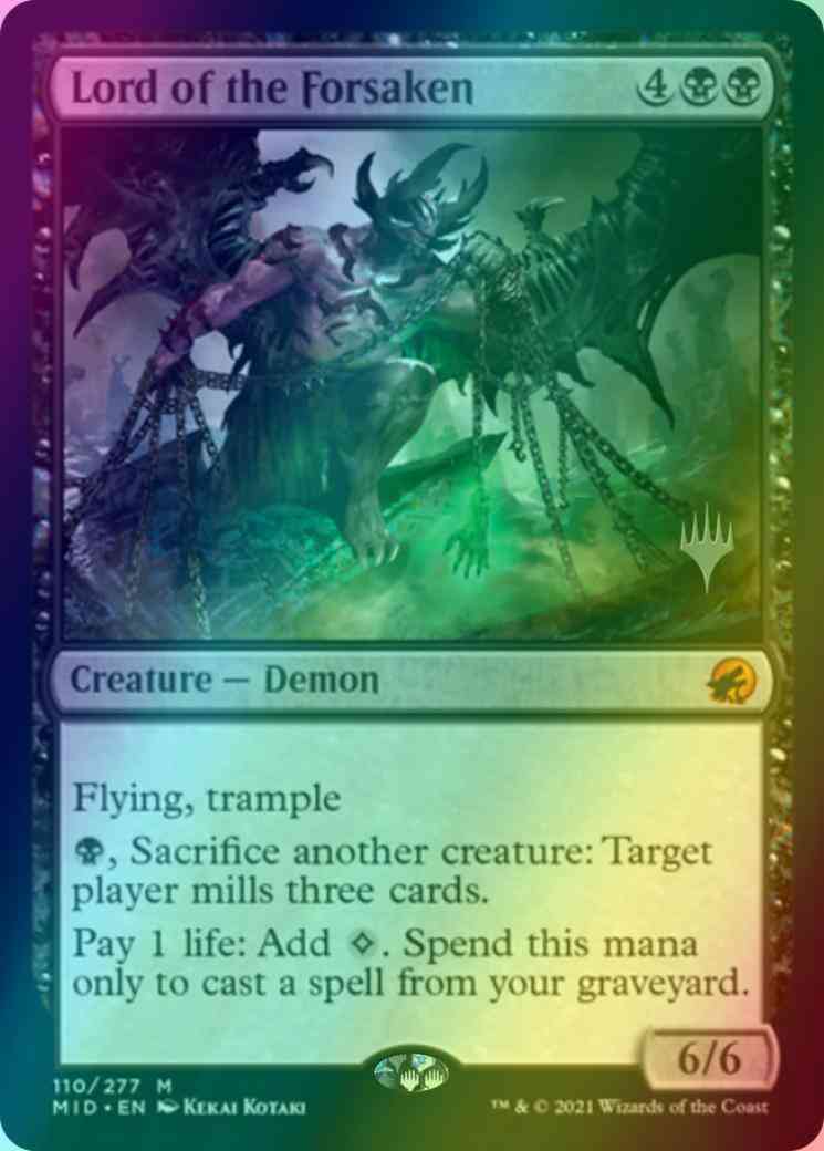 Lord of the Forsaken [Promo Pack] [110p] [Innistrad: Midnight Hunt Promos] [Foil]