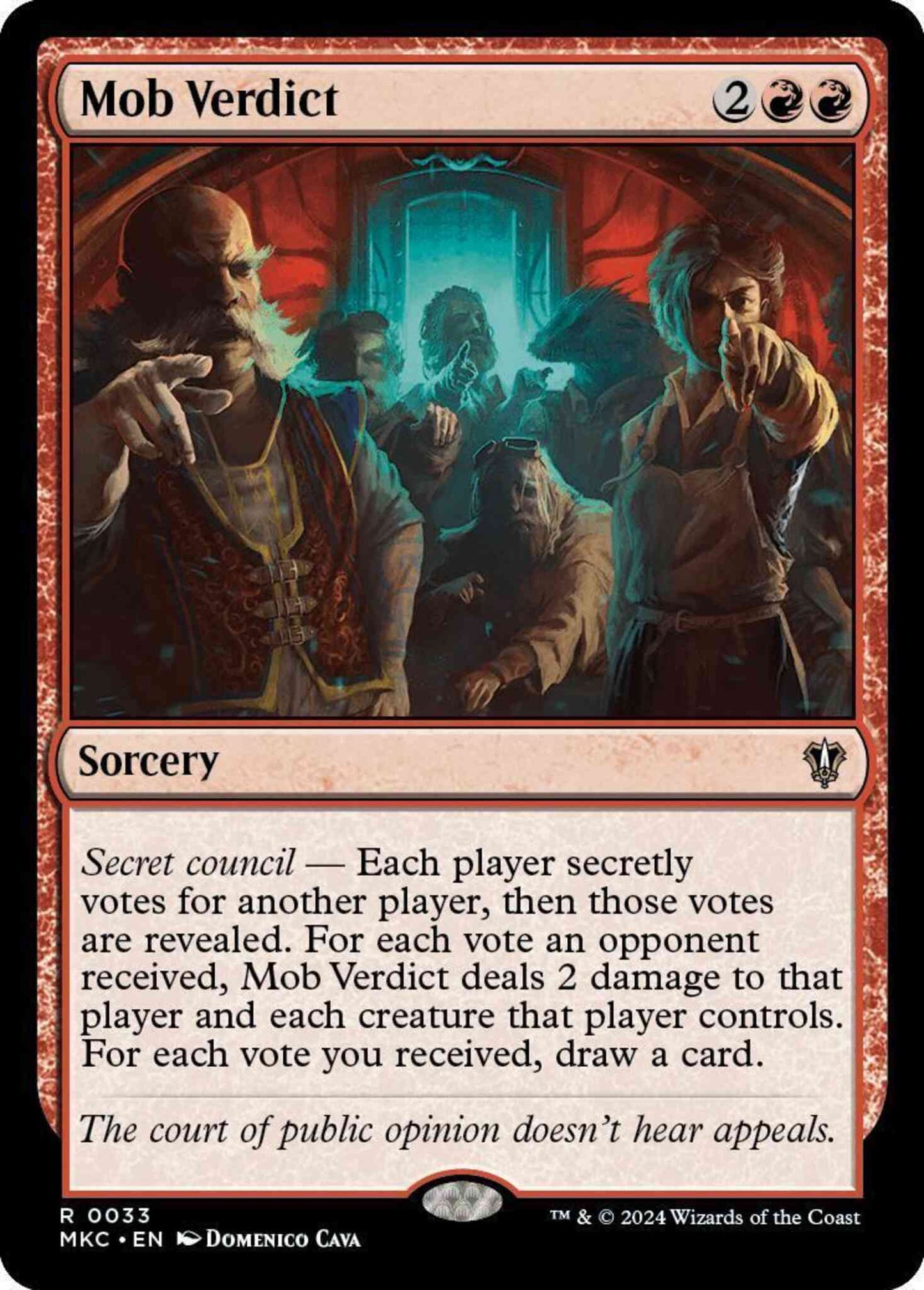 Mob Verdict [33] [Murders at Karlov Manor: Commander] [Non-Foil]