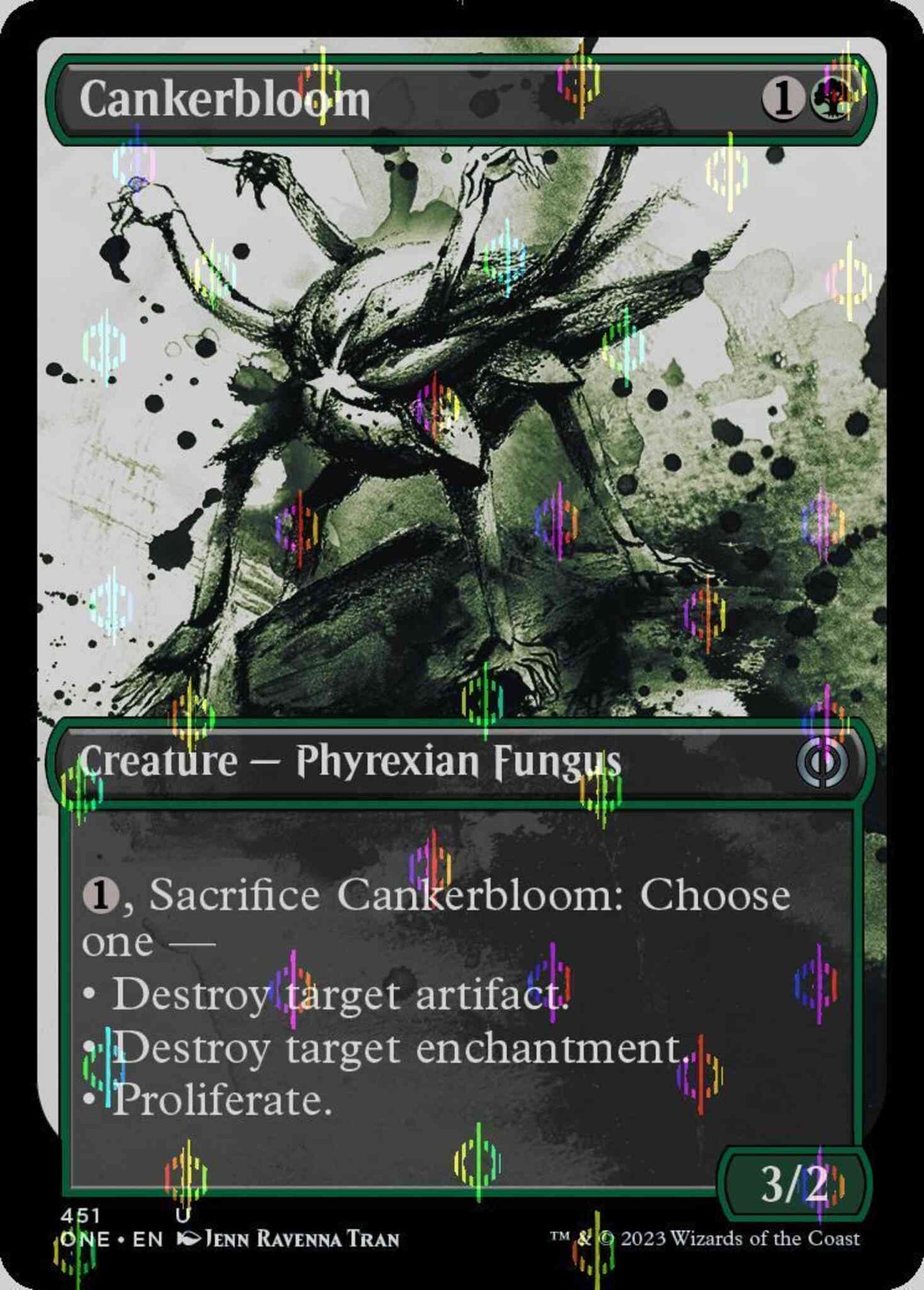 Cankerbloom [451] [Full Art] [Ichor] [Phyrexia: All Will Be One] [Compleat Foil]