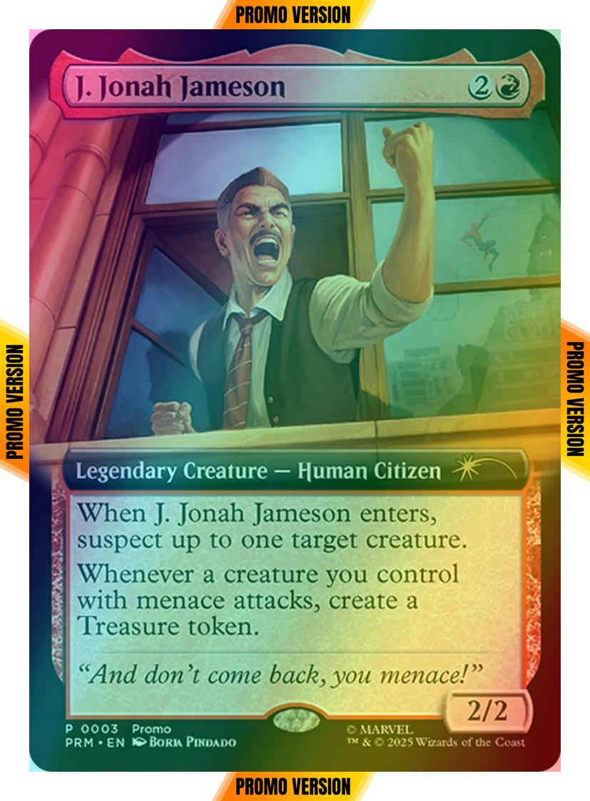 J. Jonah Jameson [3a] [Extended Art] [Marvel's Spider-Man: Promos] [Foil]