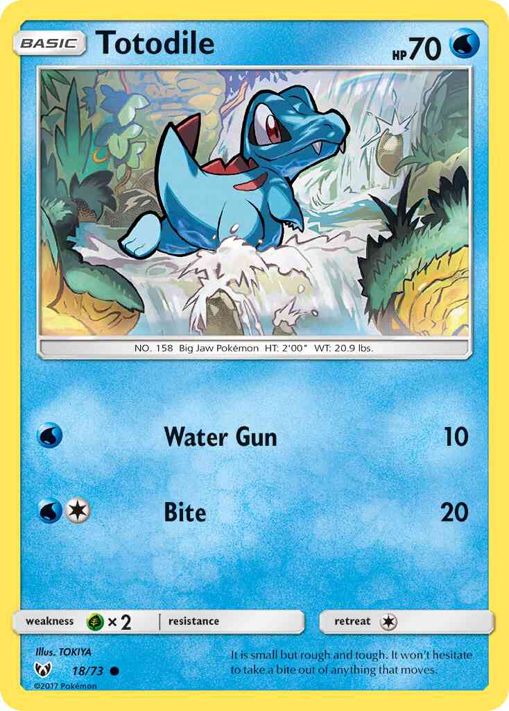 Totodile - 18/73 - Common [sm35-18] [Reverse Holo]