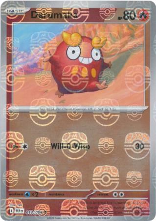 Darumaka - Master Ball Pattern - 013/086 - Common [sv105b-013] [Reverse Holo]