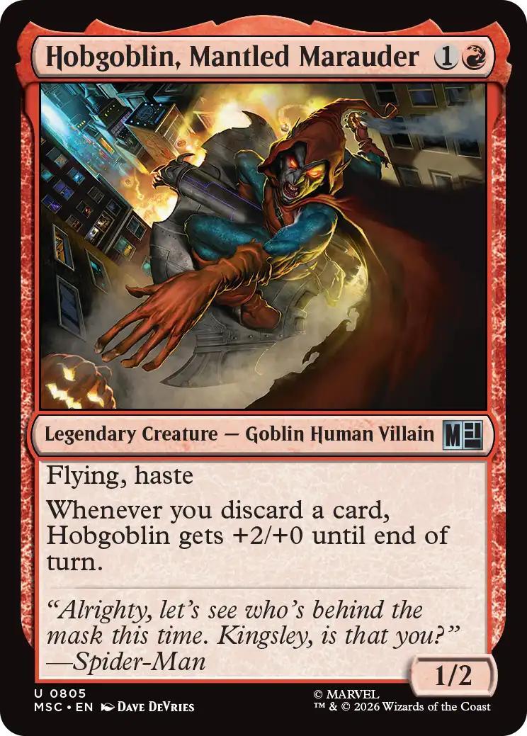 Hobgoblin, Mantled Marauder [805] [Jumpstart] [Marvel Super Heroes: Commander] [Non-Foil]