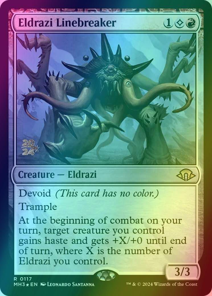 Eldrazi Linebreaker [117s] [Prerelease] [Modern Horizons 3: Promos] [Foil]