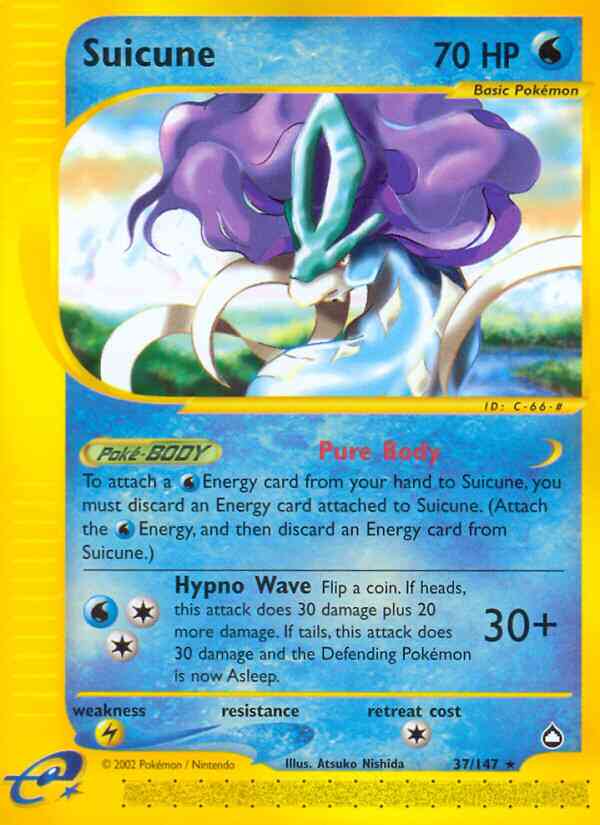 Suicune - 37/147 - Rare [ecard2-37] [Reverse Holo]