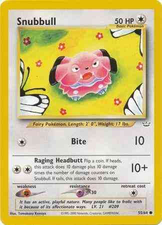 Snubbull - 55/64 - Common - Unlimited [neo3U-55] [Non-Holo]