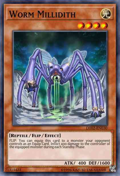 Worm Millidith - DT02-EN030 - Duel Terminal Normal Parallel Rare - Duel Terminal