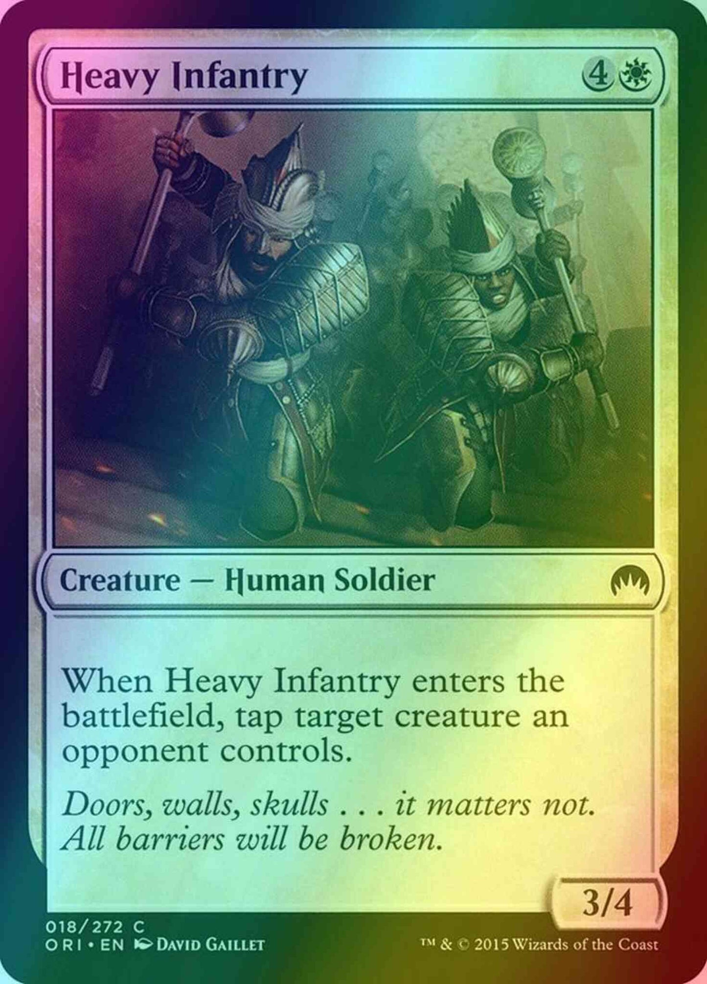 Heavy Infantry [18] [Magic Origins] [Foil]