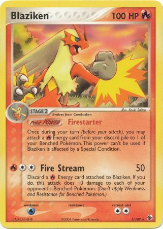 Blaziken - Theme Deck - 3/109 - Rare Holo [ex1-3] [Non-Holo]