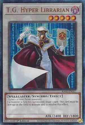 T.G. Hyper Librarian - RA02-EN027 - Prismatic Ultimate Rare - 1st Edition