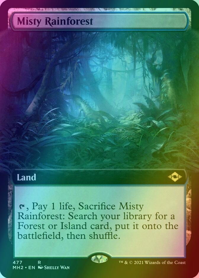 Misty Rainforest [477] [Extended Art] [Modern Horizons 2] [Foil]