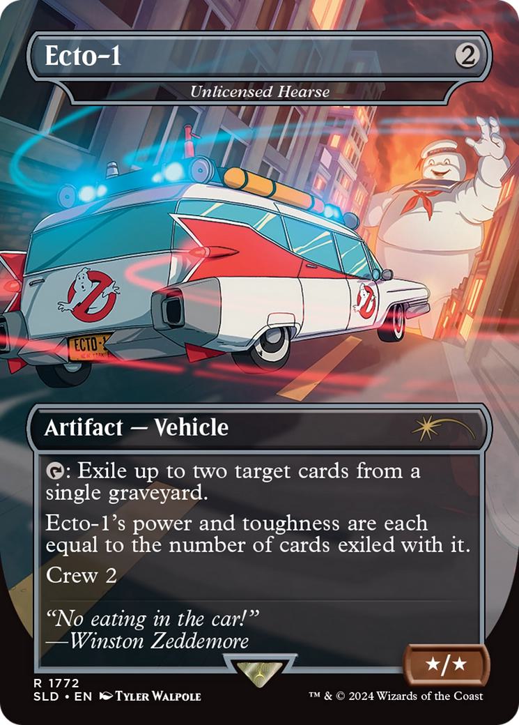 Ecto-1 - Unlicensed Hearse [1772] [Borderless] [The Real Ghostbusters] [Secret Lair Drop] [Non-Foil]
