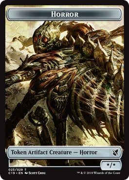 Angel of Sanctions Token (06) // Horror Token (23) [Commander 2019 Tokens] [Non-Foil]