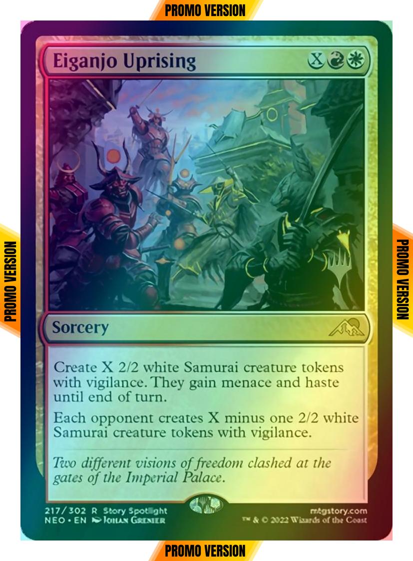 Eiganjo Uprising [Promo Pack] [217p] [Kamigawa: Neon Dynasty: Promos] [Foil]
