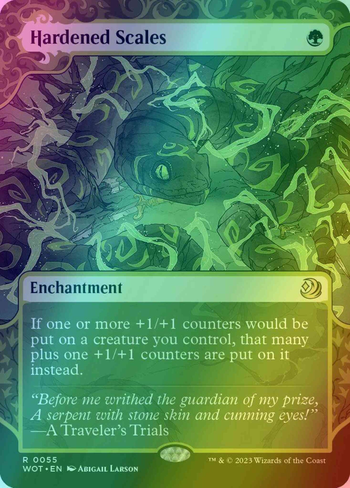 Hardened Scales [55] [Enchanting Tale Showcase] [Wilds of Eldraine: Enchanting Tales] [Foil]
