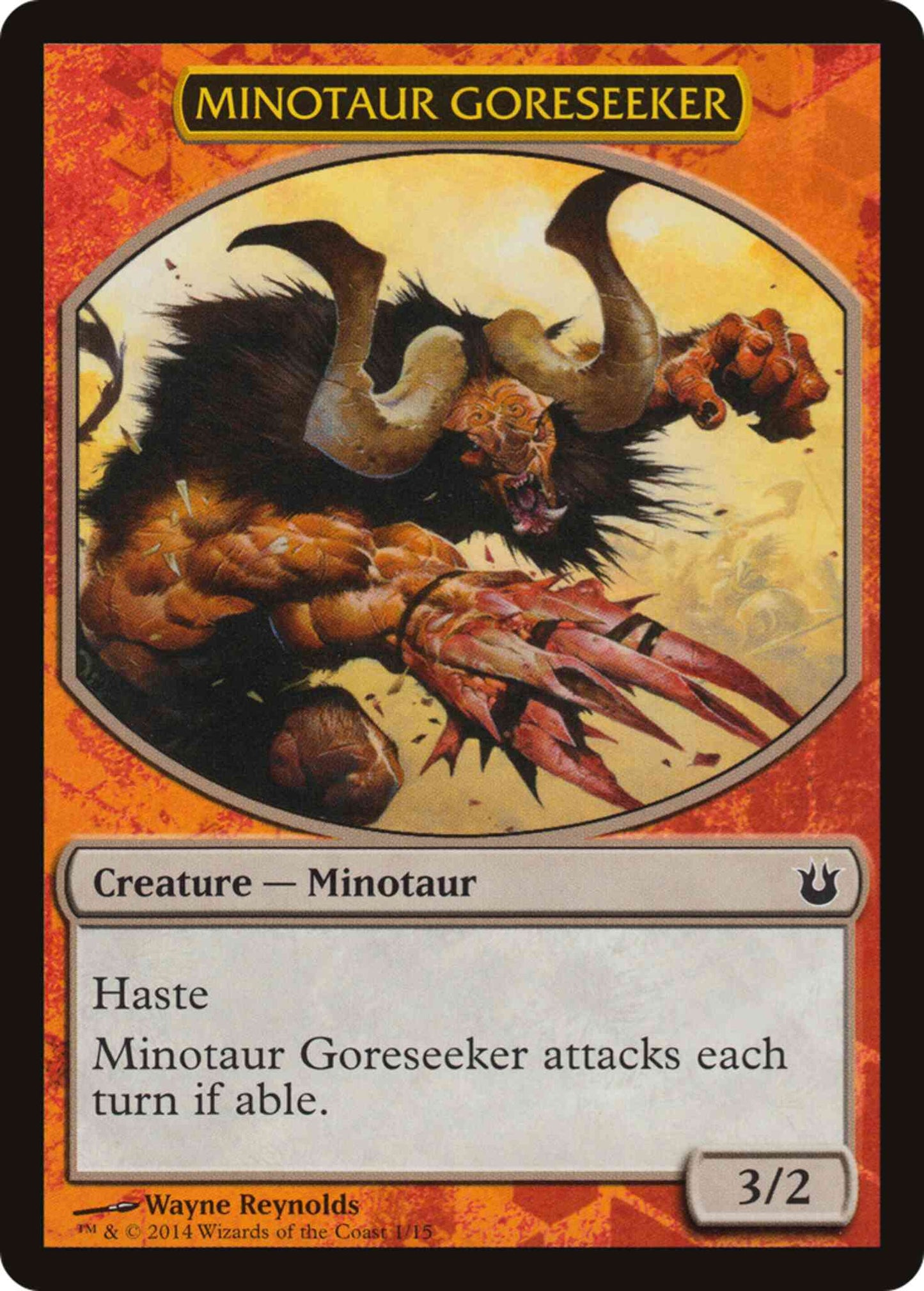 Minotaur Goreseeker Token [01] [Battle the Horde] [Non-Foil]