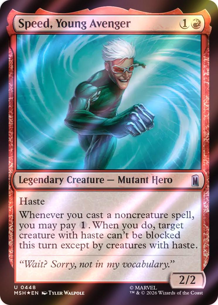 Speed, Young Avenger [448] [Marvel Super Heroes] [Surge Foil]