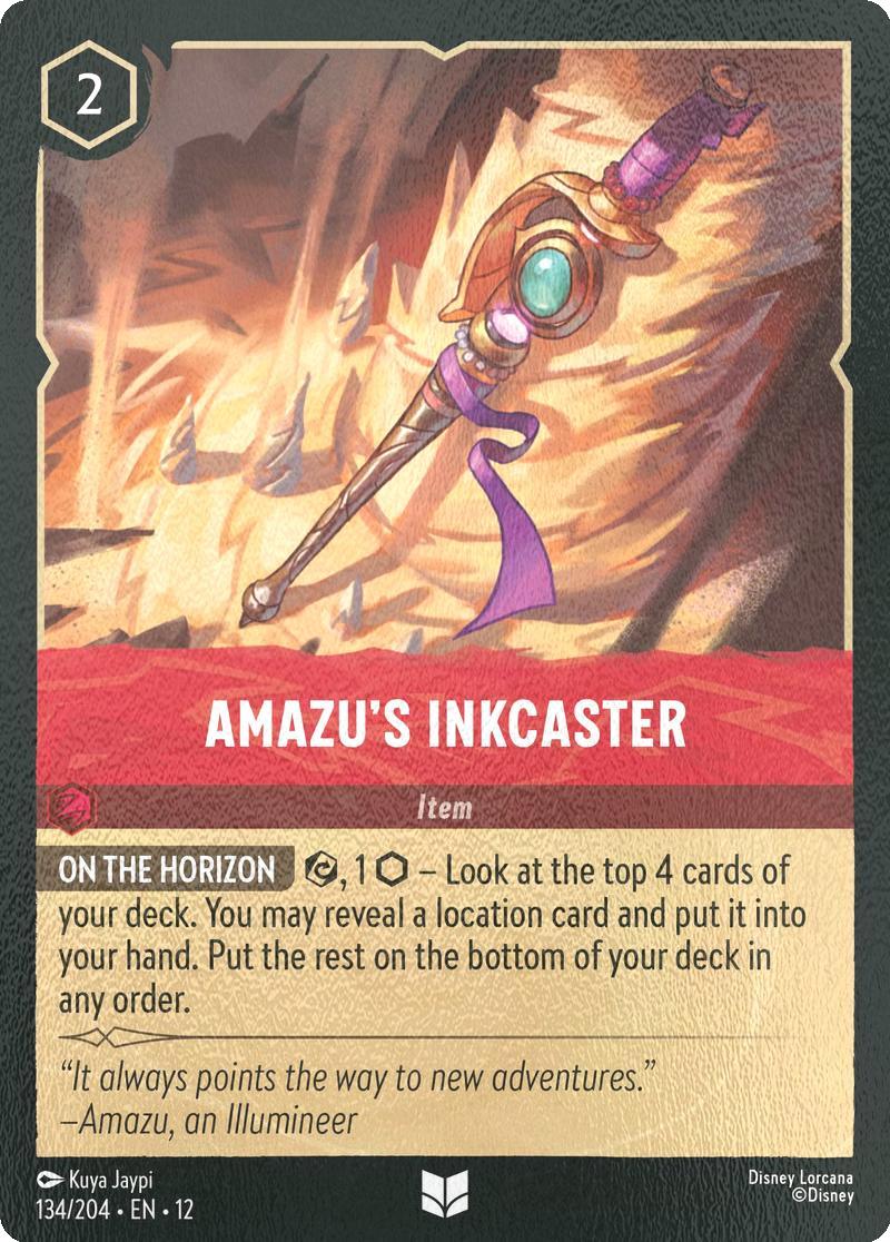 Amazu's Inkcaster - 134/204 [Wilds Unknown] [Cold Foil]